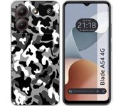 Funda Silicona Zte Blade A54 4G Snow Camuflaje