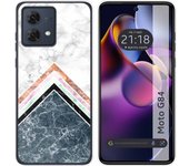 Funda Silicona Motorola Moto G84 5G Mármol 05