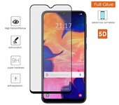 Protector Cristal Templado Completo 5D Full Glue Negro para Samsung Galaxy A10 Vidrio
