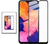 Kit 2 Película de vidrio templado 5D Cubierta completa para Samsung Galaxy M23 5G - Transparente/Neg