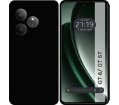 Funda Silicona Gel TPU Negra Realme GT 6 / GT 6T 5G