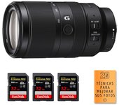 E 70-350mm f/4.5-6.3 G OSS + 3 SanDisk 32GB Extreme PRO UHS-II SDXC 300 MB/s + PDF  pulgadas pulgadas20 TÉCNICAS PAR