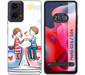 Funda Silicona Motorola Moto G04 / G24 Café
