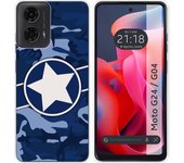Funda Silicona Motorola Moto G04 / G24 Camuflaje 03
