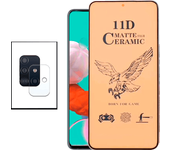 Kit de vidrio templado CeramicGlass Cubierta completa + Camara Film para Samsung Galaxy A71
