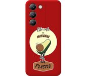 Funda Silicona Líquida Roja Vivo V40 SE 5G Culo Natural