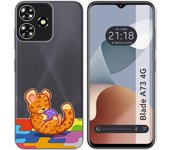 Funda Transparente Zte Blade A73 4G Leopardo
