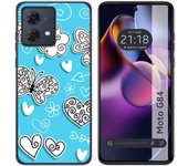 Funda Silicona Motorola Moto G84 5G Mariposas