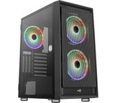GRAPHITEV3 Caja PC ATX Cristal Templado 3 Ventiladores 2 x USB Negro