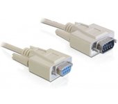 DeLOCK RS-232, 1m cable de serie Beige DB-9