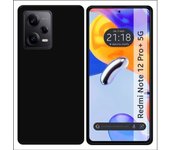 Funda Silicona Negra Xiaomi Redmi Note 12 Pro+ Plus 5G