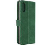 Funda Sony Xperia 10 VI Tarjetero con función de soporte de vídeo Verde oscuro