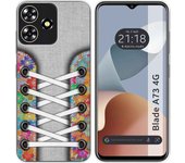 Funda Silicona Zte Blade A73 4G Zapatillas 04