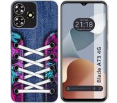 Funda Silicona Zte Blade A73 4G Zapatillas 06