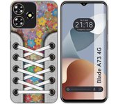 Funda Silicona Zte Blade A73 4G Zapatillas 05