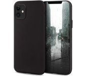 Minimalist Series Funda Silicona para iPhone 12, iPhone 12 Pro, Negra con Acabado Mate, Cover Carcas