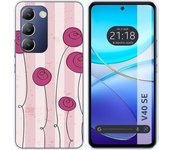 Funda Silicona Vivo V40 SE 5G Flores Vintage