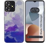 Funda Silicona Zte Blade V50 Design 4G Acuarela 09