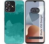 Funda Silicona Zte Blade V50 Design 4G Acuarela 06