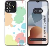 Funda Silicona Zte Blade V50 Design 4G Acuarela 05