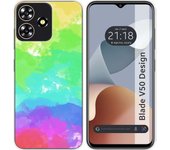 Funda Silicona Zte Blade V50 Design 4G Acuarela 03