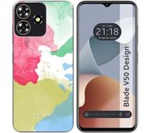 Funda Silicona Zte Blade V50 Design 4G Acuarela 02