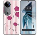Funda Silicona Vivo V40 5G Flores Vintage