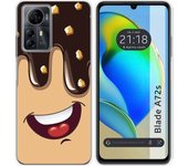 Funda Silicona Zte Blade A72s Helado Chocolate