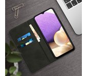 Funda Samsung Galaxy A32 5G / A02s Envejecida Tarjetero Soporte – Negro