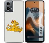 Funda Silicona Motorola Moto G34 5G Leones