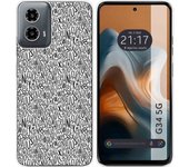 Funda Silicona Motorola Moto G34 5G Letras