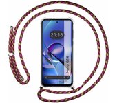 Funda Colgante Motorola Moto G14 Cordon Rosa / Dorado