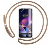 Funda Colgante Motorola Moto G54 5G Cordon Camel