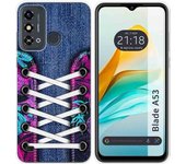 Funda Silicona Zte Blade A53 Zapatillas 06