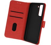 Funda Samsung Galaxy S21 FE Tarjetero Soporte Vídeo Rojo