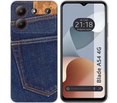 Funda Silicona Zte Blade A54 4G Vaquero