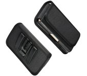 Funda para HTC Desire 626G+ Cinturon Clip Metal con Tarjetero en Textil y Piel