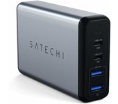Satechi ST-MC2TCAM cargador de dispositivo móvil Negro, Plata Interior
