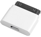Adaptador 30 pin para Micro USB para iPhone iPad iPod