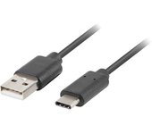 Lanberg CA-USBO-31CU-0010-BK cable USB 1 m USB 3.2 Gen 1 (3.1 Gen 1) USB A USB C Negro