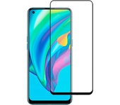 Cubierta completa de vidrio templado 5D para Realme Narzo 50 - Transparente/Negro