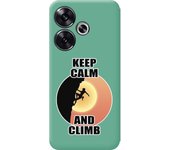Funda Silicona Verde Xiaomi Poco F6 5G Mujer Escalada