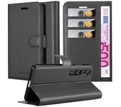Funda Libro para Xiaomi RedMi NOTE 10 en NEGRO FANTASMA - Cubierta Proteccion con Cierre Magnetico, Tarjetero y Funcion de Suporte - Etui Case Cover Carcasa