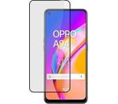 Protector Cristal Templado Completo 5D Full Glue Negro para Oppo A94 5G Vidrio