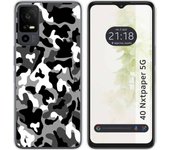 Funda Silicona TCL 40 NXTPAPER 5G Snow Camuflaje