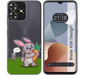 Funda Transparente Zte Blade V50 Design 4G Conejo