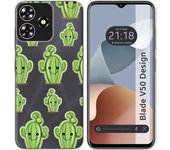 Funda Transparente Zte Blade V50 Design 4G Cactus
