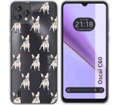 Funda Silicona Transparente Blackview Oscal C60 Perros 12