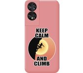 Funda Silicona Líquida Rosa TCL 50 SE Mujer Escalada