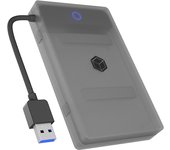 ICY BOX IB-AC603b-U3 Carcasa de disco duro/SSD Antracita, Negro 2.5 pulgadas